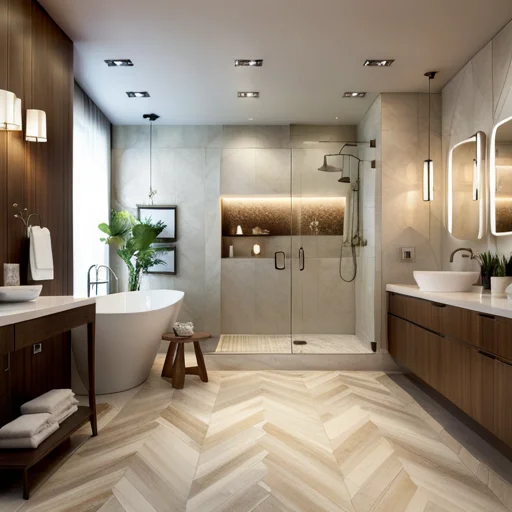 A luxurious bathroom showcasing stunning porcelain_xl-beta-v2-2-2